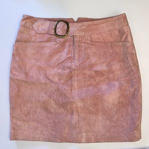 INC Pink Suede Skirt Size 2